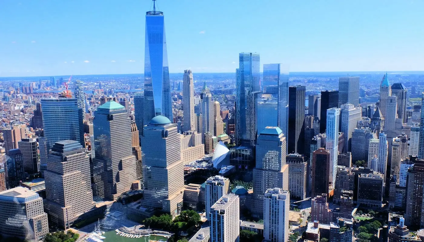 Mitä tehdä Lower Manhattanilla ja Financial Districtillä - Näkymä ilmasta