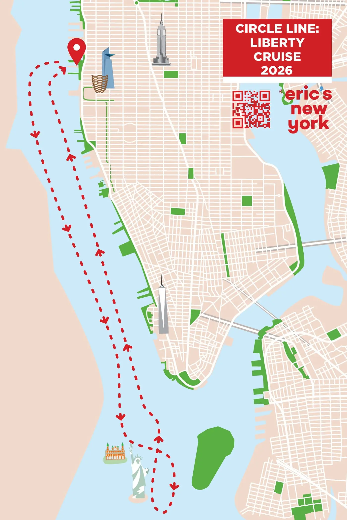 Circle Line Liberty Cruise - Risteilyreitti