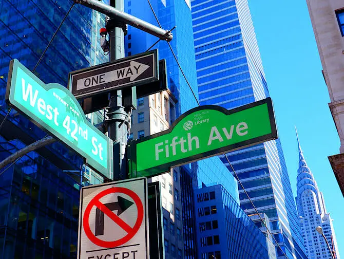 Miten löytää perille New Yorkissa