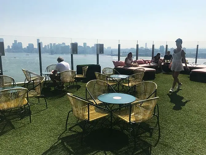 Homobaarit New Yorkissa - Le Bain terassi