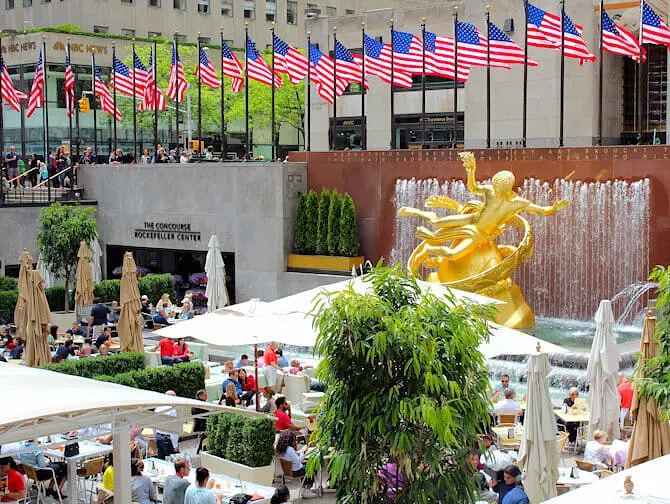 Rockefeller Center New Yorkissa - Terassi