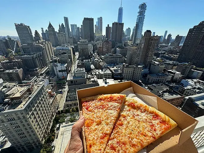 Paras pizza New Yorkissa