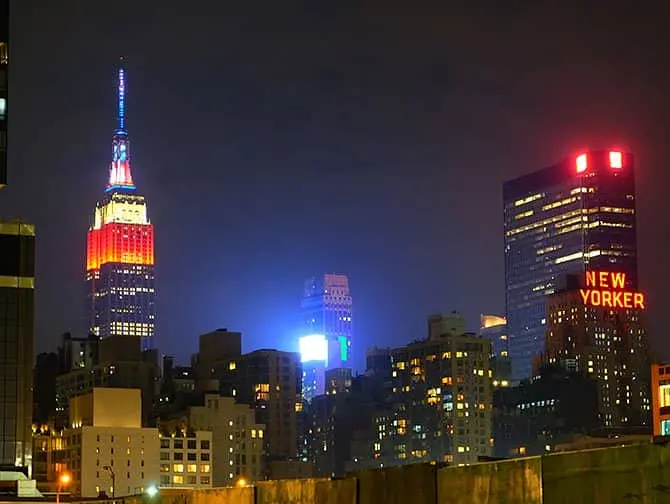 4th of July -itsenäisyyspäivä New Yorkissa - Empire State Building