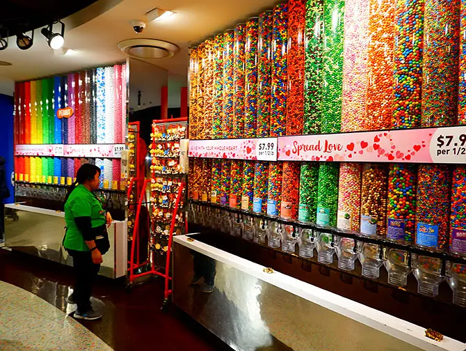 M&M’s-kauppa Times Squarella - Valikoima