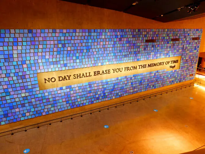 9/11-museo New Yorkissa - muistoseina