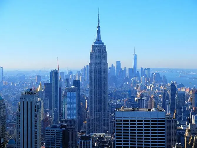 Uudenvuodenpäivä New Yorkissa - Näkymä Top of the Rockista