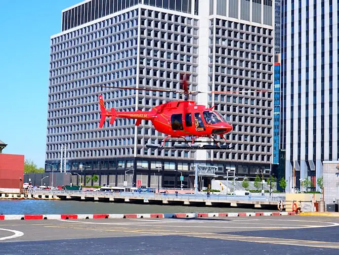 Helikopterilentojen reitit New Yorkissa
