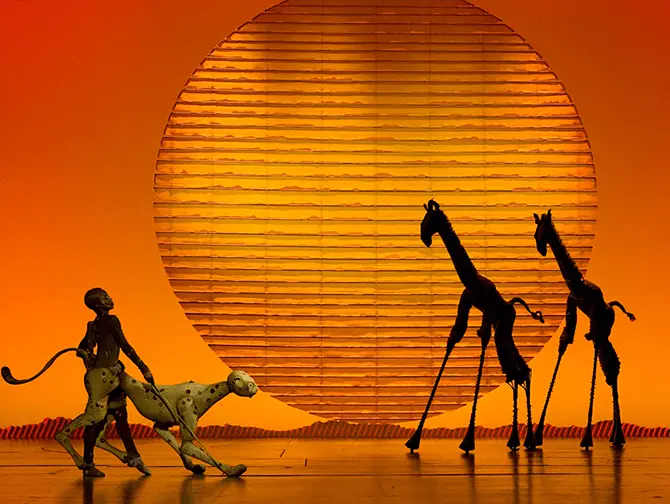Lion King Broadway-liput - Lavastus