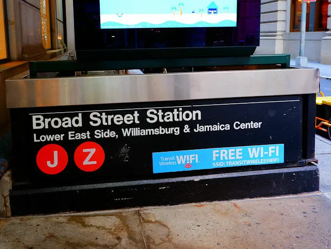 WiFi New Yorkissa - WiFi Fifth Avenue -pysakilla