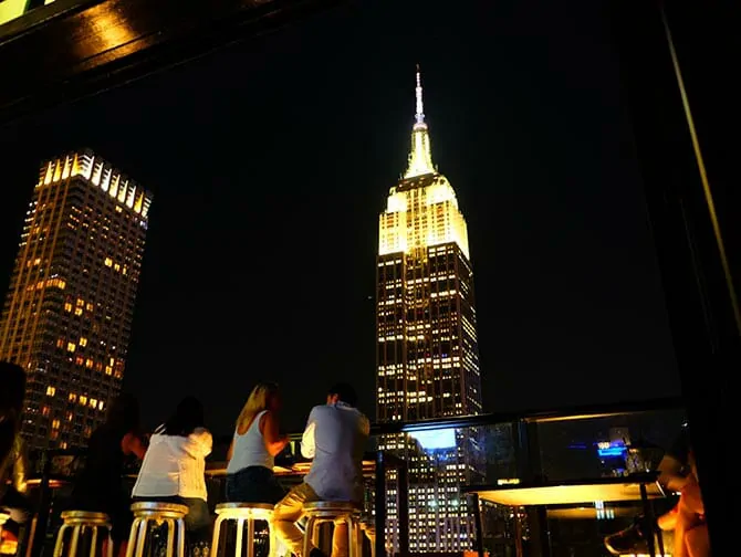 Kattoterassibaarikierros New Yorkissa