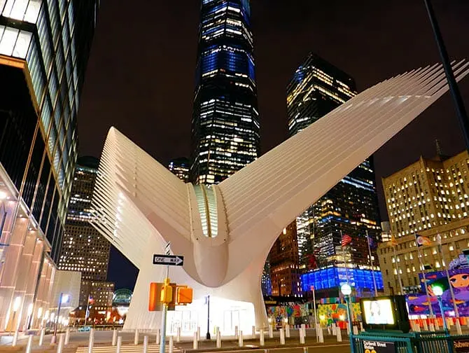 Westfield World Trade Center -ostoskeskus New Yorkissa - Oculus