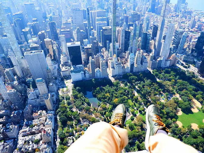 Helikopterilento ilman ovia New Yorkissa
