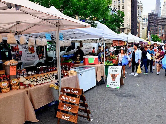 Ympäristöystävällinen matka New Yorkiin - Union Square Greenmarket