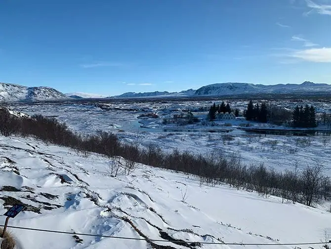 Välilasku Islantiin New Yorkin matkalla Thingvellir