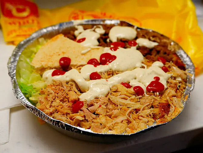 Street food New Yorkissa - Halal Guys