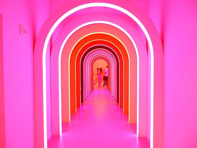 Museum of Ice Cream New Yorkissa - Pinkki metro