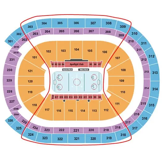 New York Islanders -liput - Katsomokartta