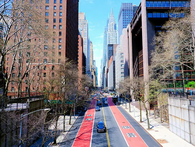 K&auml;velyreitit New Yorkissa - Midtown &ndash; Tudor City