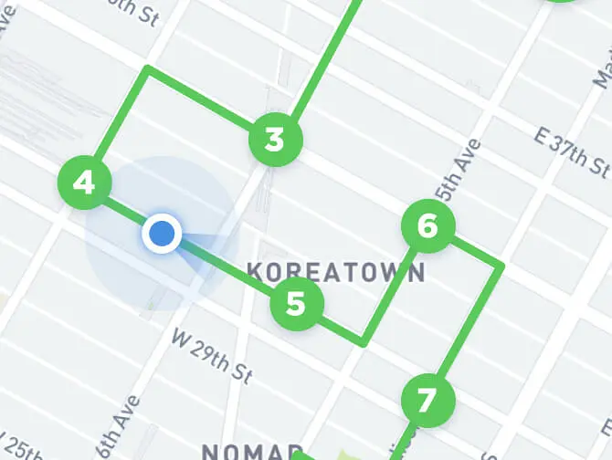 Kävelyreitit New Yorkissa