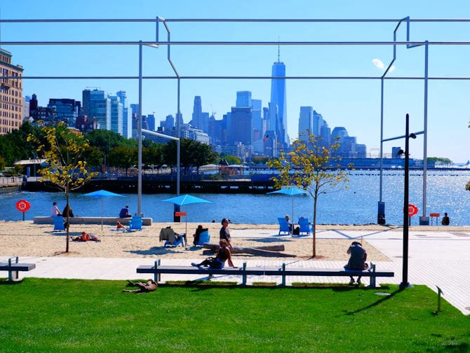 Gansevoort Peninsula New Yorkissa - Puisto