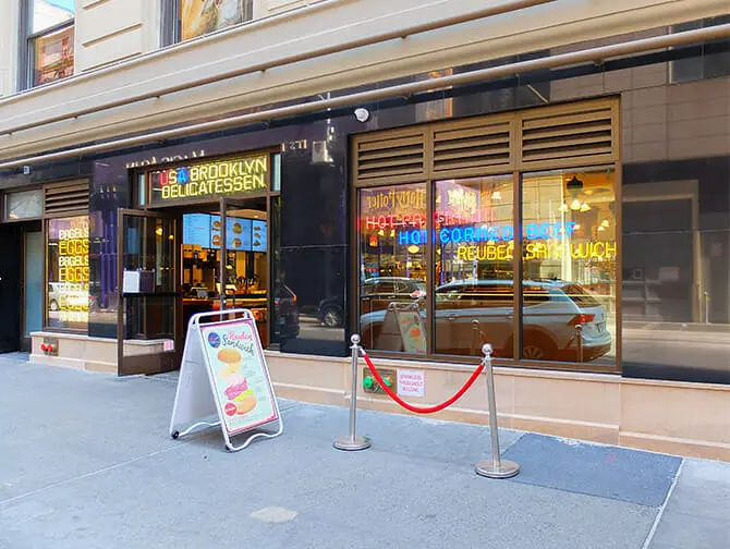 Aamiainen New Yorkissa - USA Brooklyn Delicatessen 