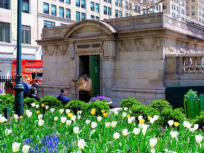 Bryant Park in New York - Yleisövessat