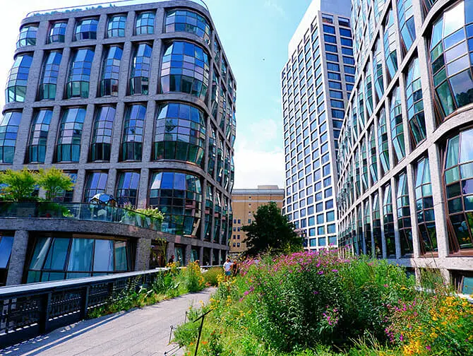 High Line Park New Yorkissa - Urbaani puisto
