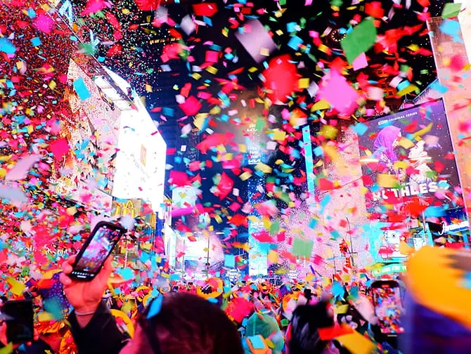 Top 10 uudenvuodenaaton tapahtumat New Yorkissa