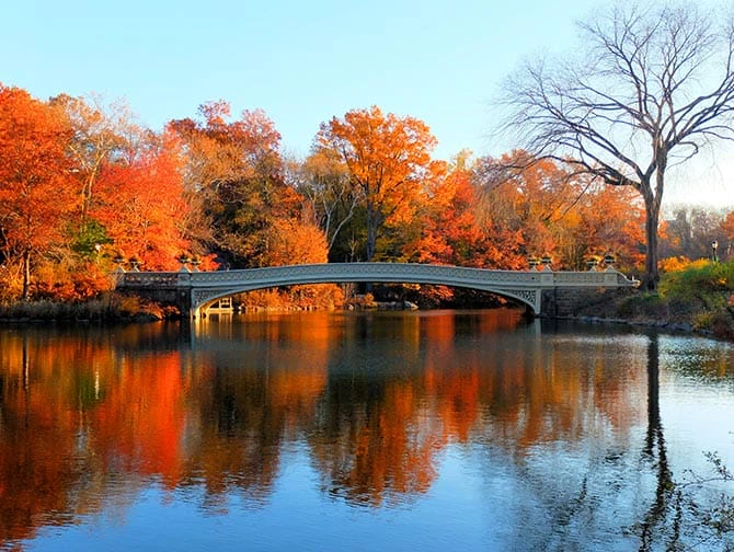 Pyöräretket New Yorkissa - Bow Bridge