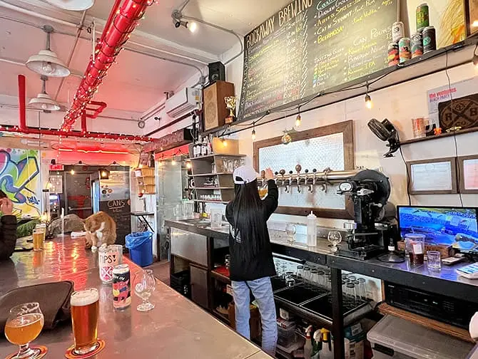 New Yorkin panimot - Rockaway Brewing Company sisällä