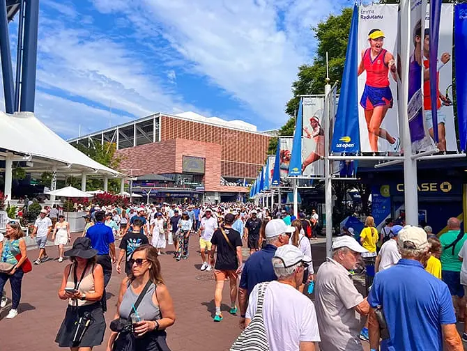 US Open -tennisliput - Tunnelma