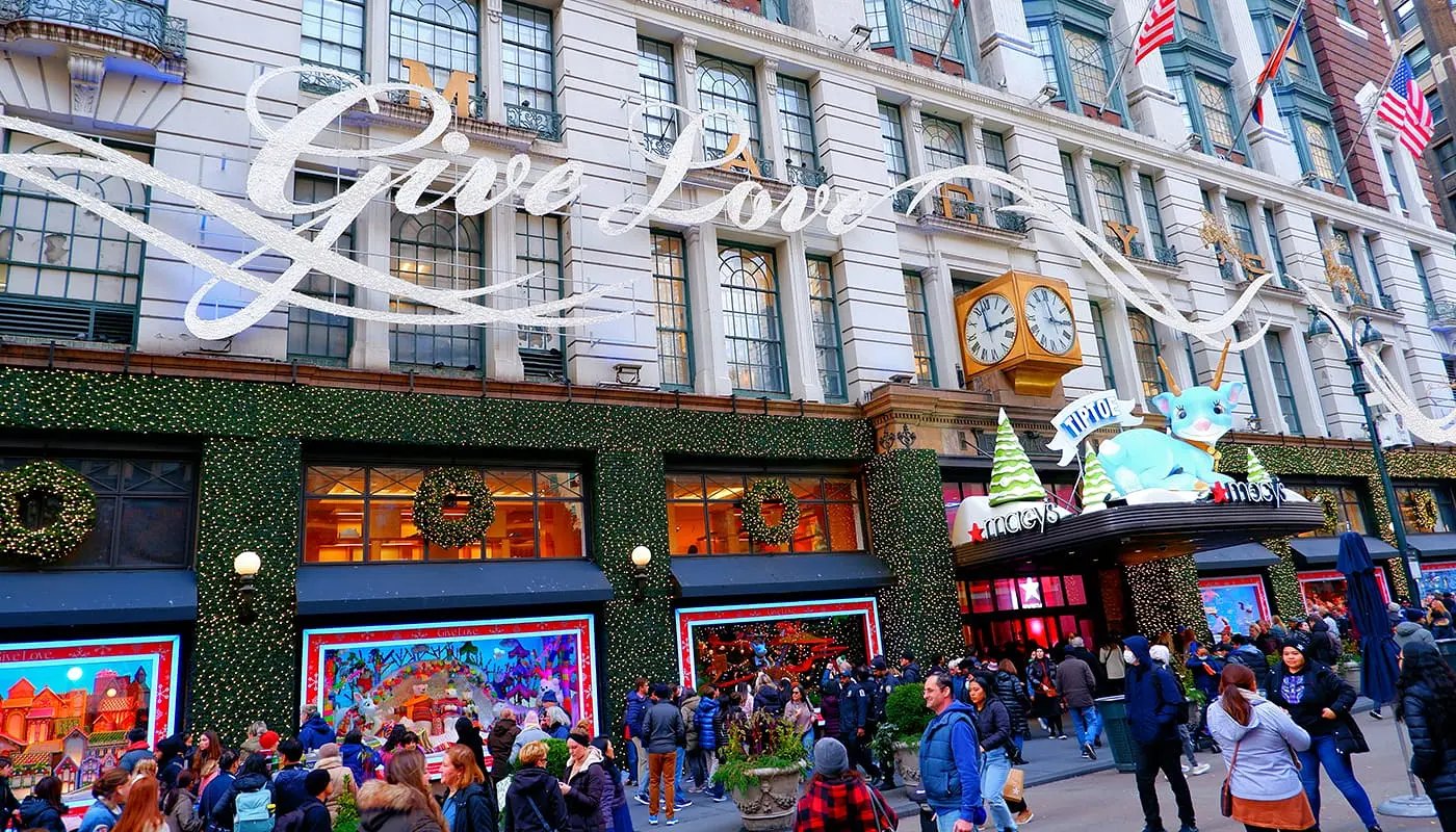 Jouluinen matkasuunnitelma New Yorkiin - Macy's