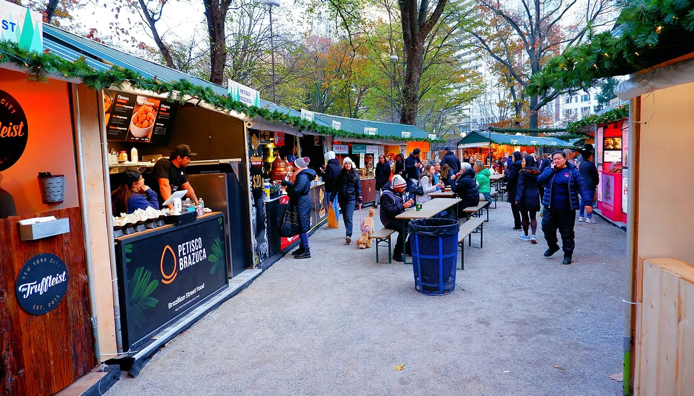 Jouluinen matkasuunnitelma New Yorkiin - Union Squaren joulutori