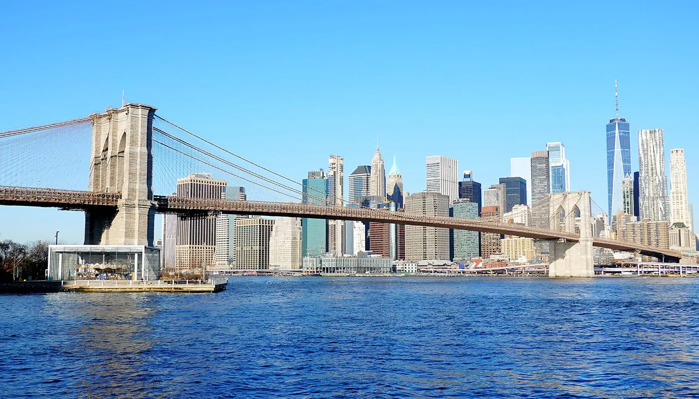 Brooklynin silta New Yorkissa - Brooklyn Bridge Park