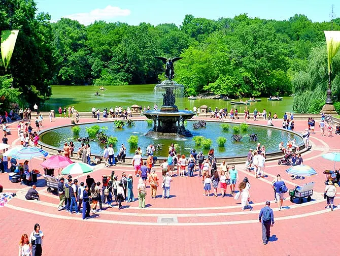 Pyörän vuokraus New Yorkissa ja piknik Pyöräily Central Parkissa