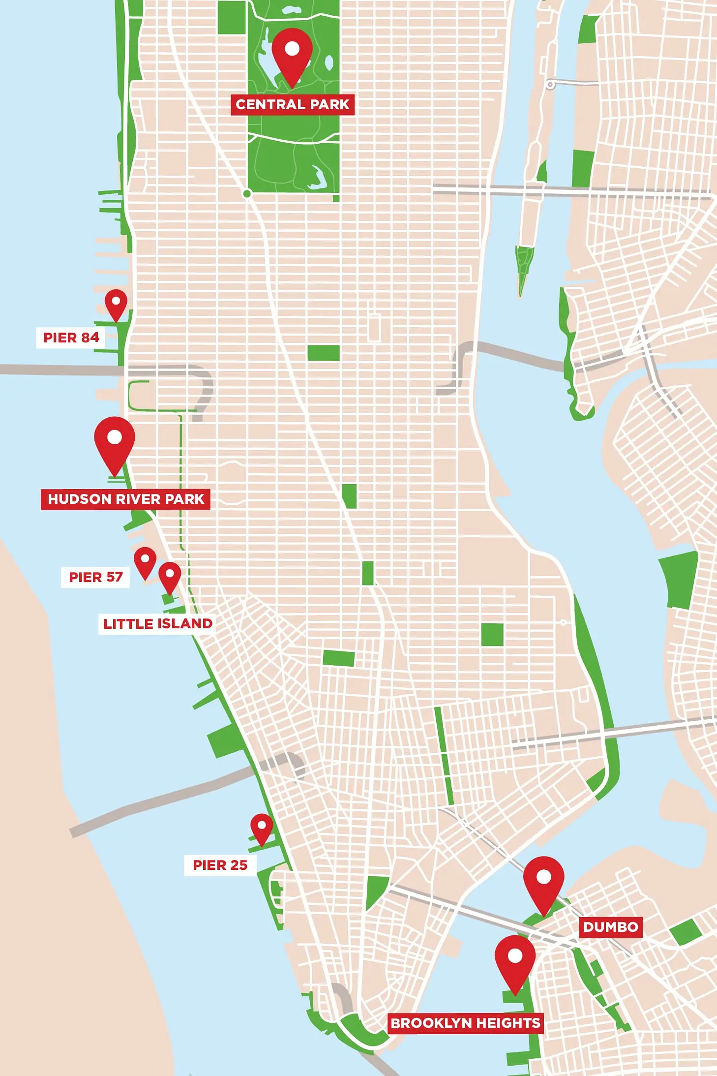 Pyörän vuokraus New Yorkissa ja piknik piknik-paikat