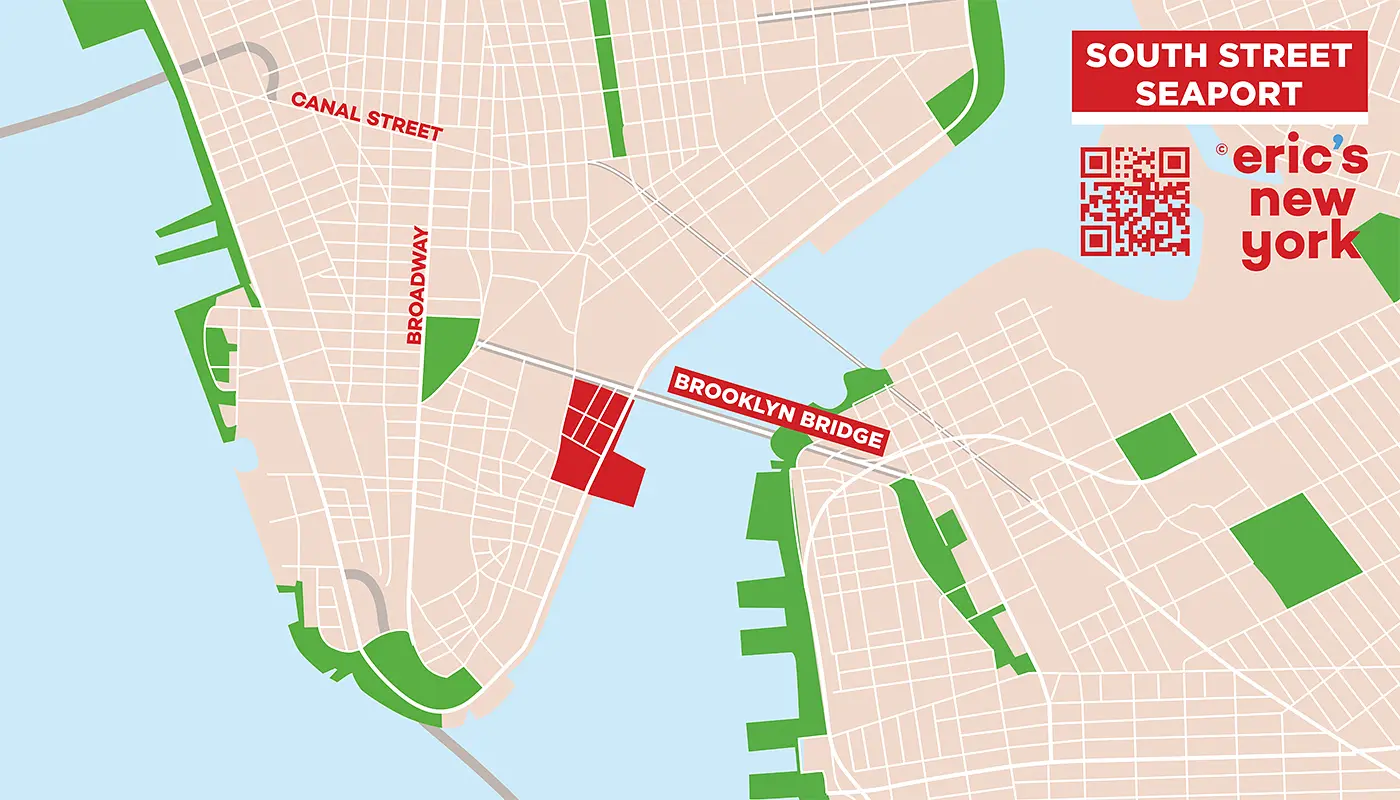South Street Seaport New Yorkissa - Ilmainen Kartta