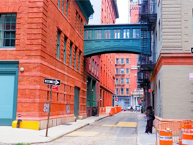 Kävelyreitit New Yorkissa - TriBeCa vaikutelma