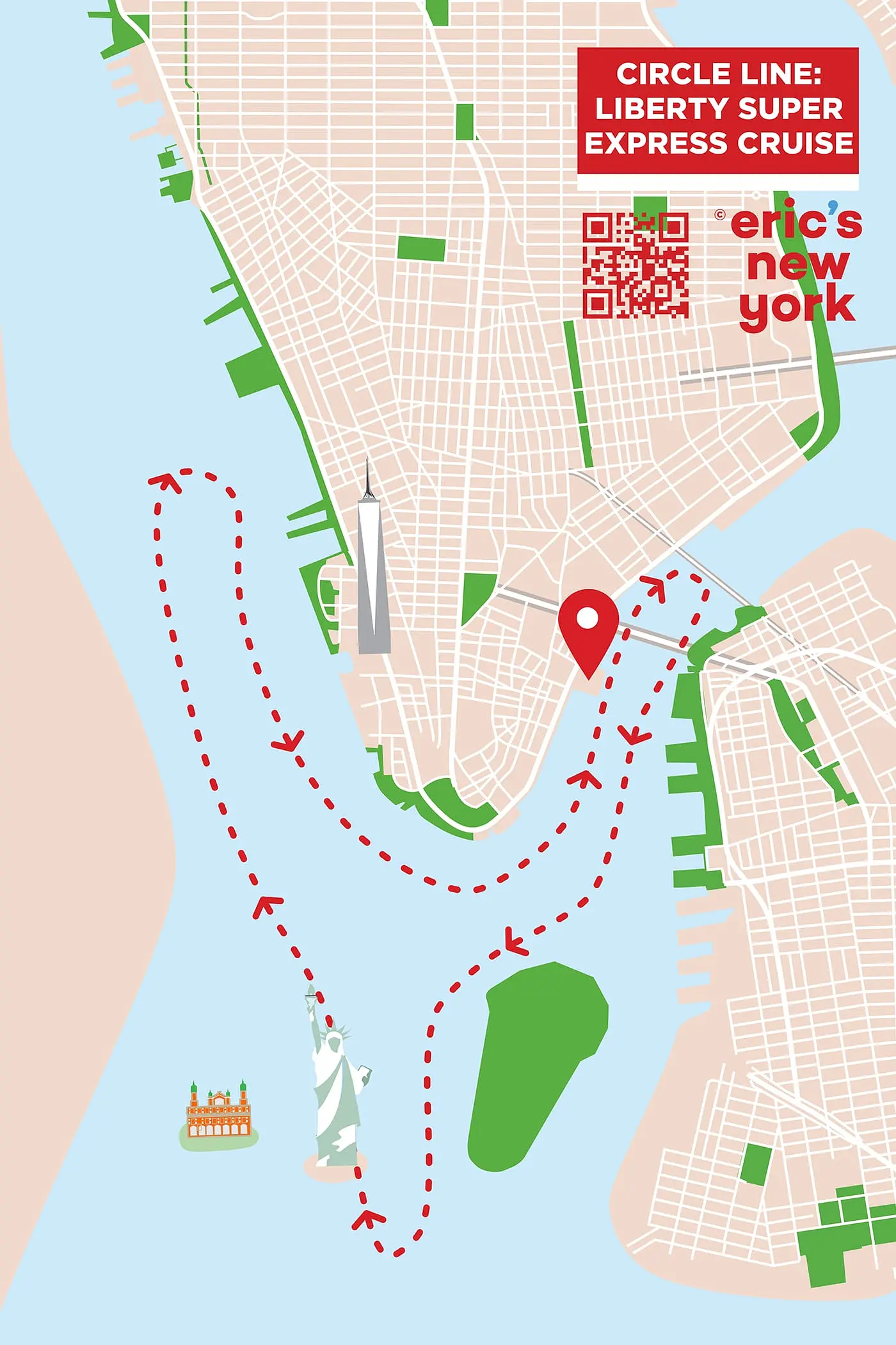 Circle Line Liberty Super Express Cruise - Reitti