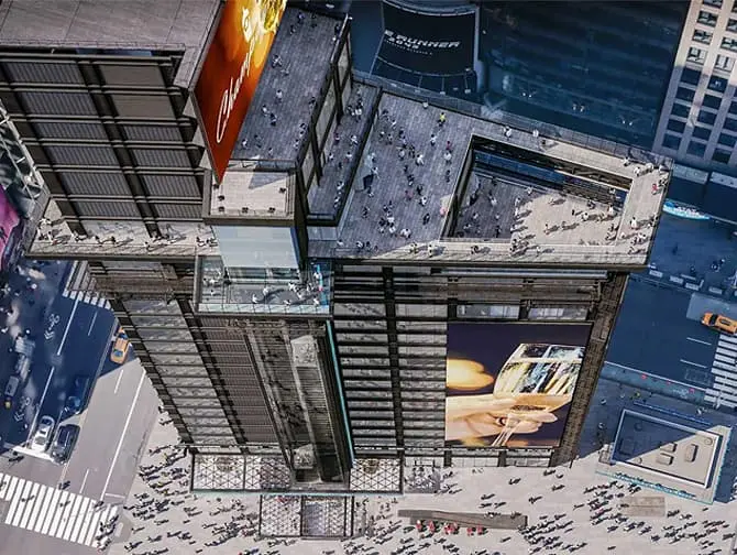 Mitä tehdä Times Squarella - One Times Squaren  Skywalk