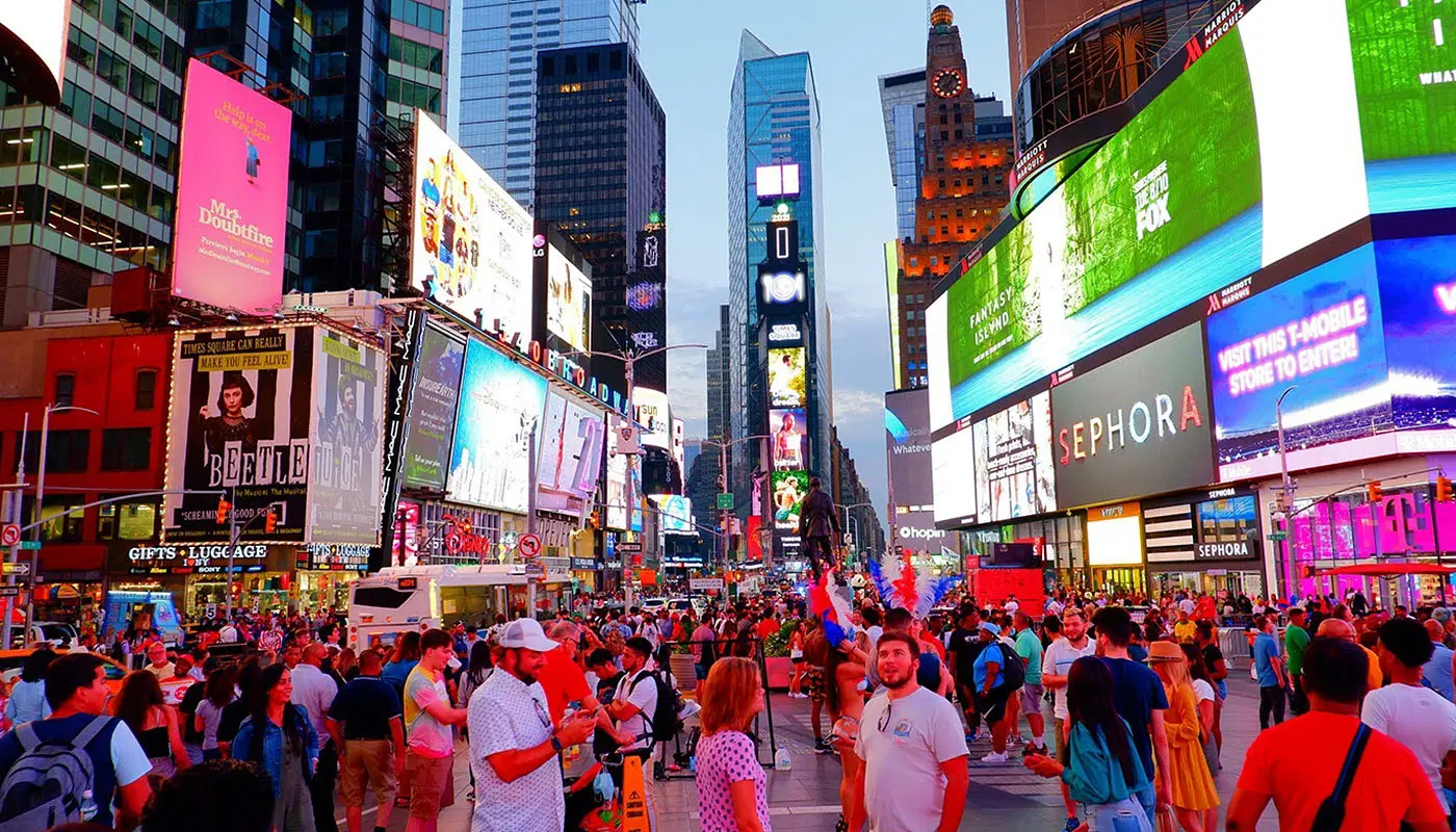 New York 5 päivän matkaohjelma – Tutustu Times Squareen
