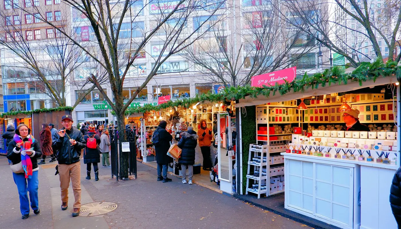 Union Square New Yorkissa - Union Square Holiday Market