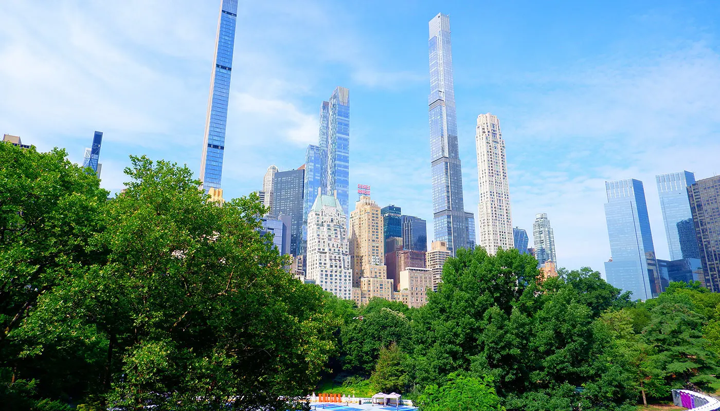 Kävelyreitti Central Park New Yorkissa – Näkymä kävelyreitiltä