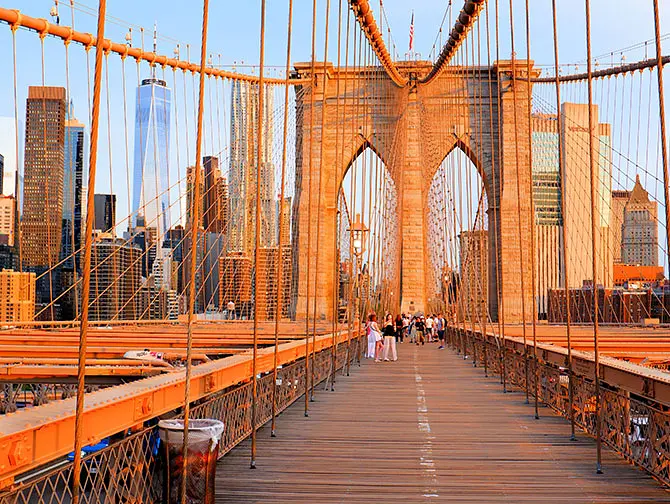 Kävelyreitti DUMBO - Brooklyn Bridge New Yorkissa