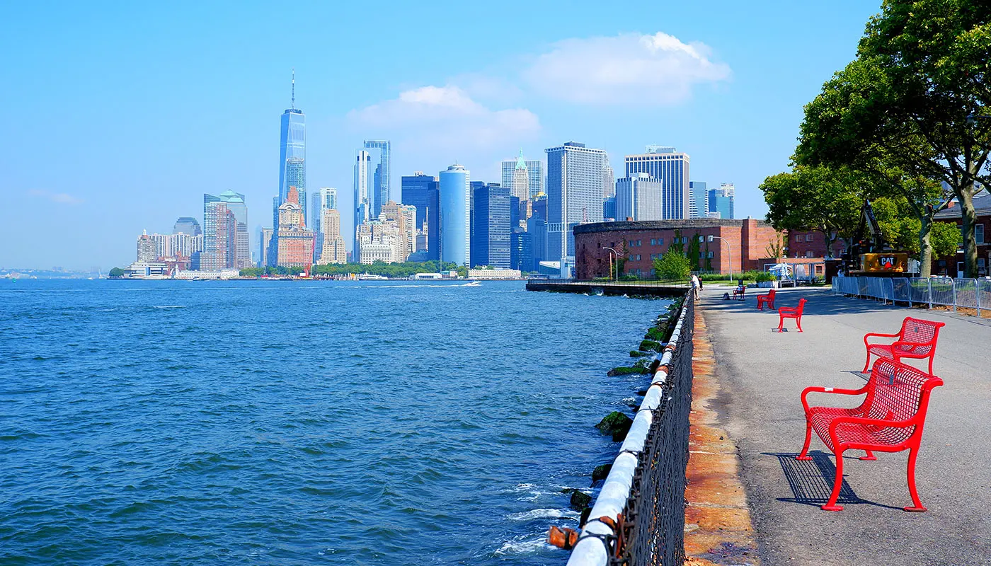Kävelyreitti Governors Island New Yorkissa – Vaikutelma kävelyreitiltä