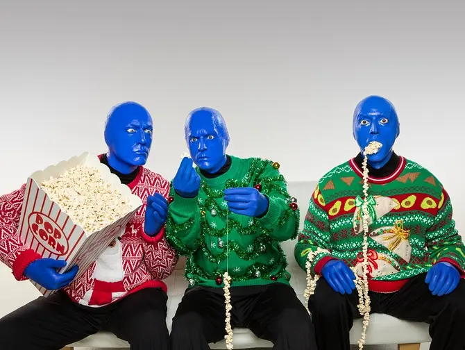 Blue Man Group -liput New Yorkissa A New Holiday Surprise - Blue Man Group -joulushow